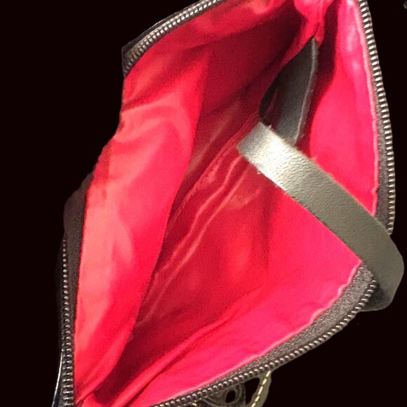 Dooney & Bourke Black Patten-Leather Florentine Wristlet with Bag Charm  NWOT - Picture 10 of 12